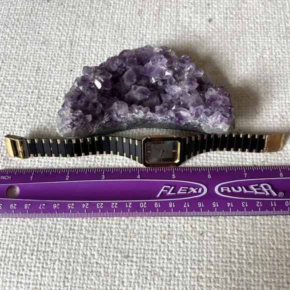 Seiko Black and Gold Octagon Watch - Picture 6 of 8